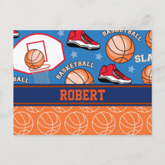Cartão Postal SPORTS Personaliza o nome, o padrão de diversão do