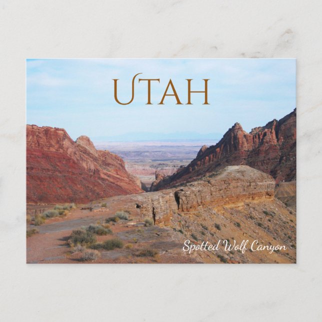 Cartão Postal Spotted Wolf Canyon, San Rafael Swell, Utah (Frente)