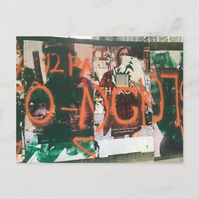 Cartão Postal Spray Paint Grafite Midtown Manhattan NYC Foto (Frente)