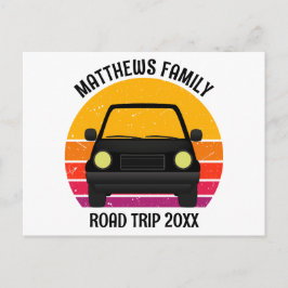 Cartão Postal Spring Break Road Trip Sunset Customized