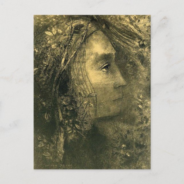 Cartão Postal Spring by Odilon Redon (Frente)