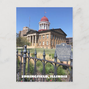 Cartão Postal Springfield, Capitólio Estatal Antigo de Illinois