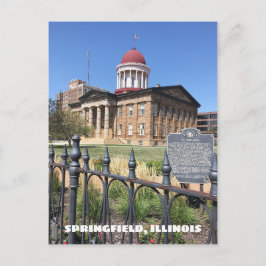 Cartão Postal Springfield, Capitólio Estatal Antigo de Illinois