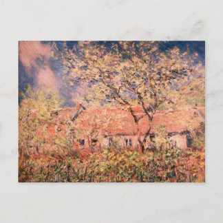 Cartão Postal Springtime em Giverny por Claude Monet