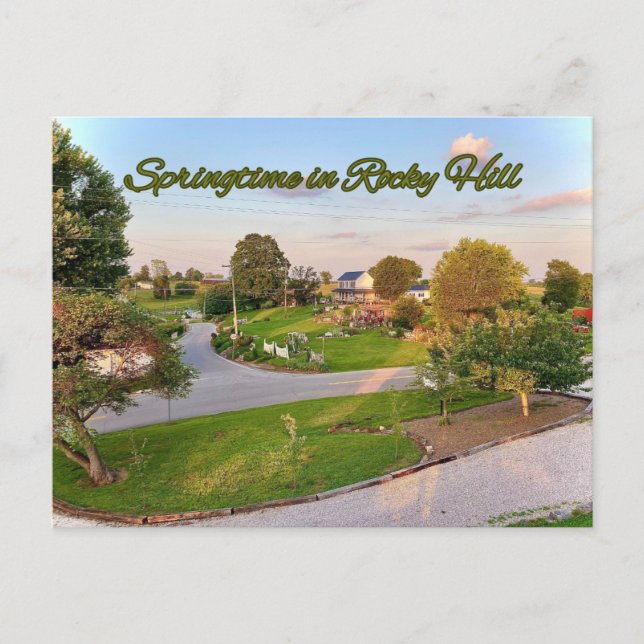 Cartão Postal Springtime in Rocky Hill  (Frente)