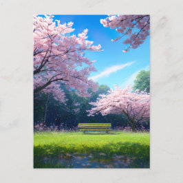 Cartão Postal Springtime no Parque
