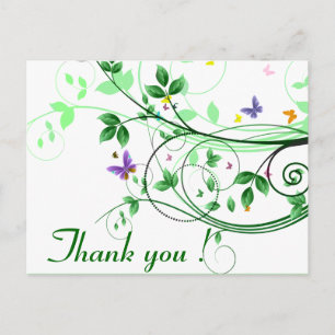 Cartão Postal Springtime Obrigado