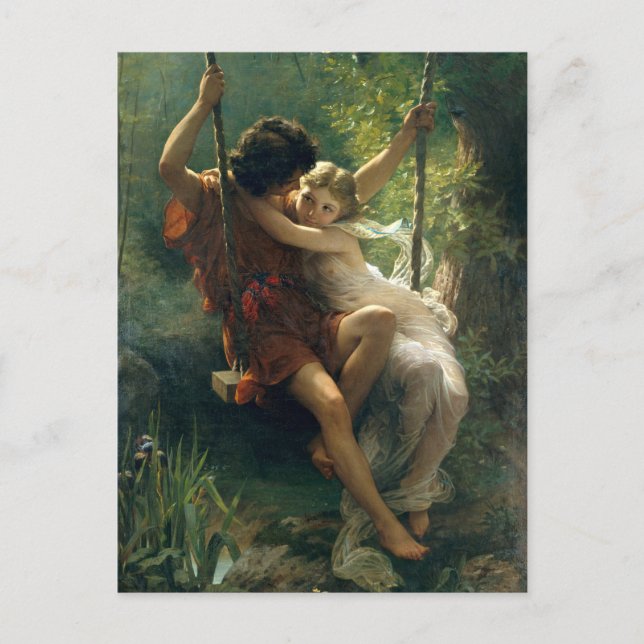 Cartão Postal Springtime por Pierre Auguste Cot (Frente)