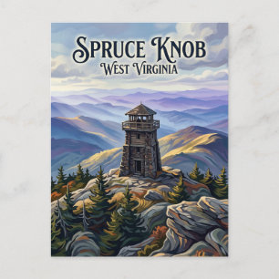 Cartão Postal Spruce Knob Virgínia Ocidental