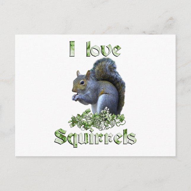 Cartão Postal Squirrel Love (Frente)