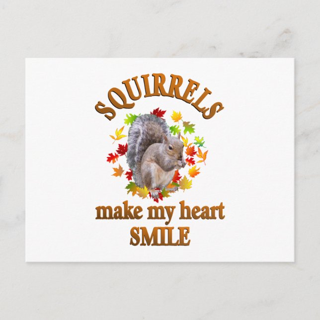 CARTÃO POSTAL SQUIRREL SMILES (Frente)