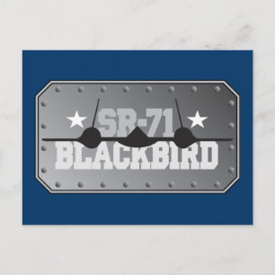 Cartão Postal SR-71 Blackbird