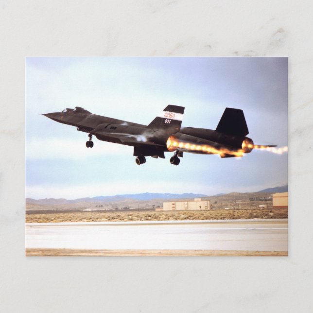 Cartão postal SR 71 Blackbird (Frente)