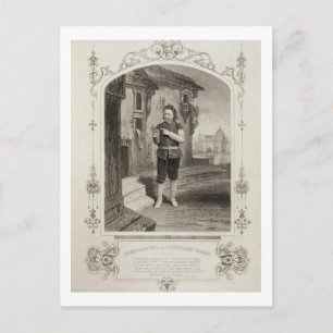 Cartão Postal Sr. Buckstone como Lancelot Gobbo, Lei II Cena 2,