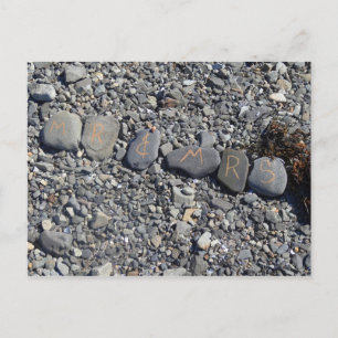 Cartão Postal Sr. e Sra. Beach Rocks no porto Bar