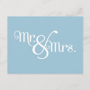 Cartão Postal Sr. e Sra. Classy White no Sky