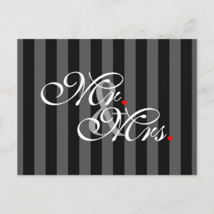 Cartão Postal Sr. e Sra. Marido Esposam Sua Nova Semana