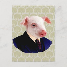 Cartão Postal Sr. Langdon - porco: