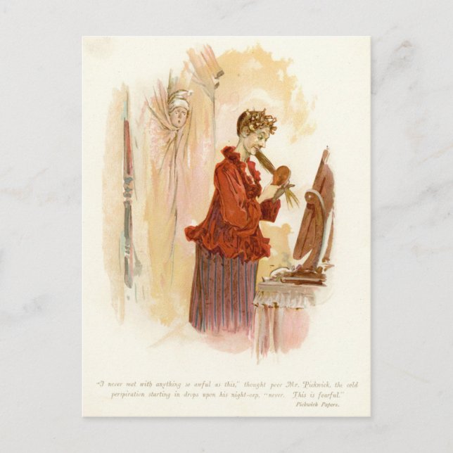 Cartão Postal Sr. Pickwick de Pickwick Papers (Frente)