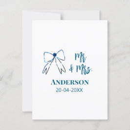 Cartão Postal Sr. & Sra. adicione nome data casamento favor arco