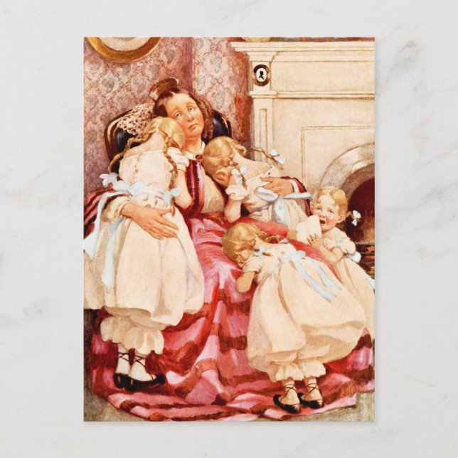 Cartão Postal Sra. Kenwigs e os quatro pequenos Kenwigses (Frente)