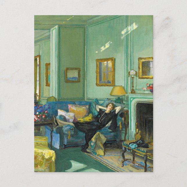 Cartão Postal Sra. Osler | Sir John Lavery (Frente)