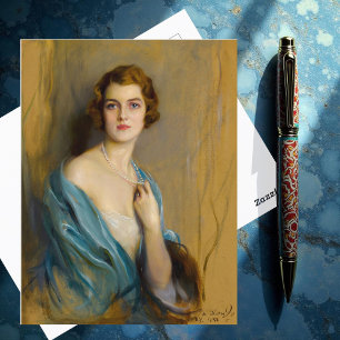 Cartão Postal Sra. William Burden, 