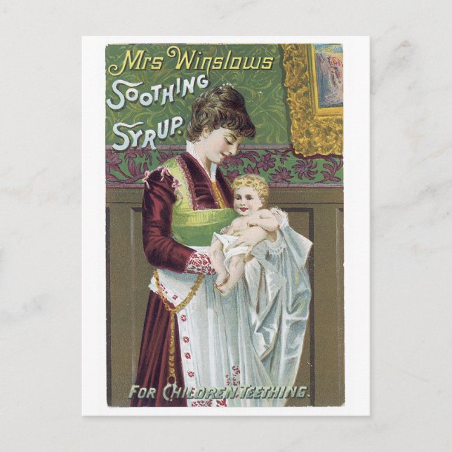 Cartão Postal Sra. Winslows Soothing Syrup (Frente)