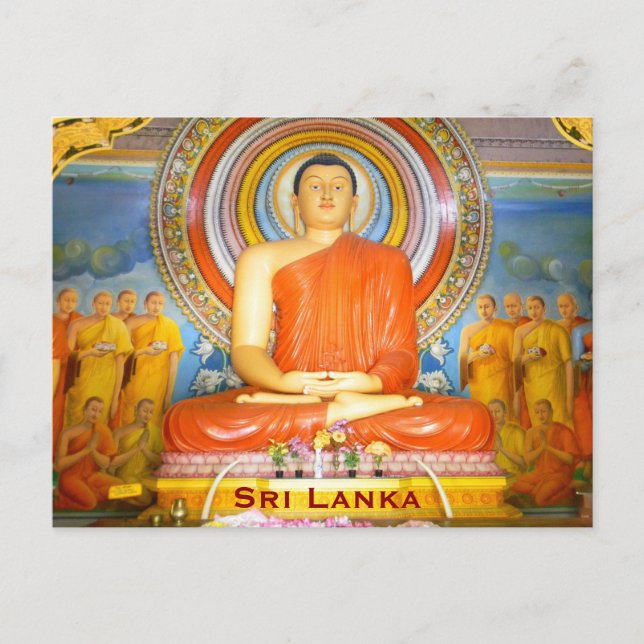 Cartão Postal Sri Lanka Viagens vintage Turismo Acrescentar (Frente)