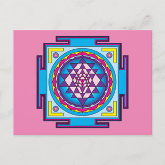 Cartão Postal Sri Yantra Mandala