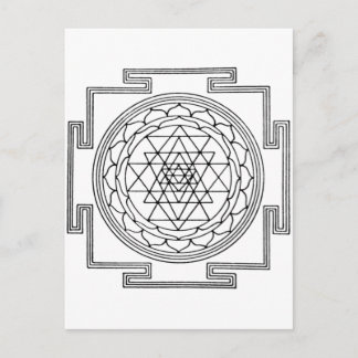 Cartão Postal Sri Yantra Mandala