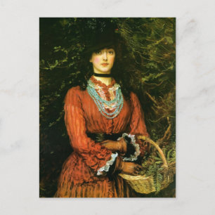 Cartão Postal Srta. Eveleen Tennant por John Everett Millais