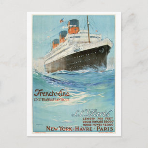 Cartão Postal ss Paris - a linha francesa