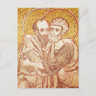 Cartão Postal SS. Peter e Paul Embracing