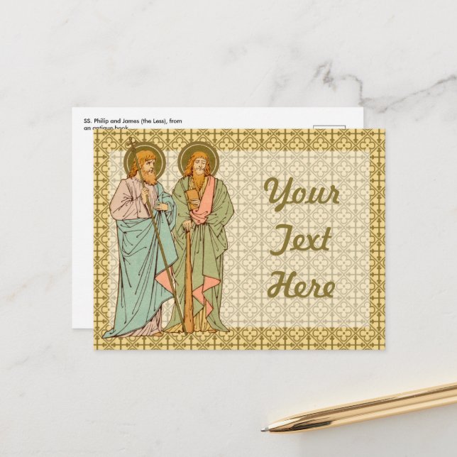 Cartão Postal SS. Philip & James the Less (RLS 15) (Frente/Verso In Situ)