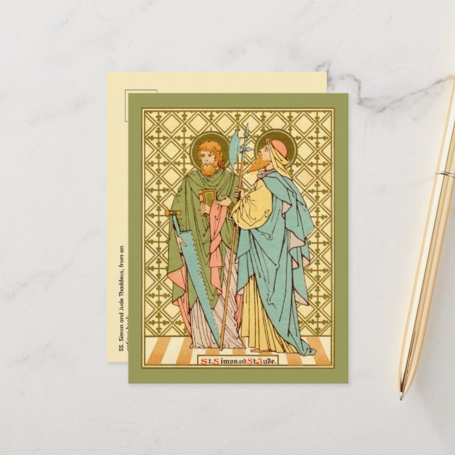 Cartão Postal SS. Simon e Jude Thaddeus (RLS 16) (Frente/Verso In Situ)