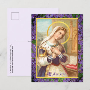 Cartão Postal St. Adelaide, Imperatriz do Sacro Império Romano-G