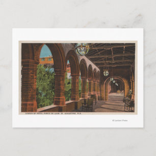 Cartão Postal St. Augustine, Flórida - Vista do Hotel Ponce de