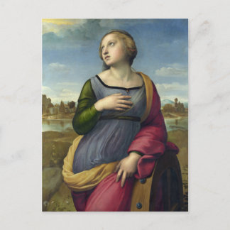 Cartão Postal St. Catherine of Alexandria by Raphael