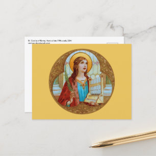 Cartão Postal St. Cecília de Roma (BK 003) Postcard Horizontal