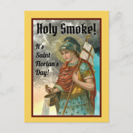 Cartão Postal St. Florian com balde (Fumaça; M 019) Cartão-posta