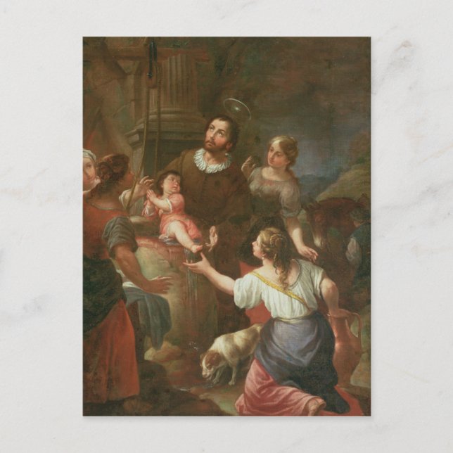 Cartão Postal St. Isidoro e o milagre no poço (Frente)