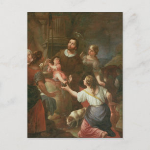 Cartão Postal St. Isidoro e o milagre no poço