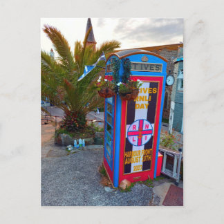 Cartão Postal St. Ives - Telephone Box - Cornwall