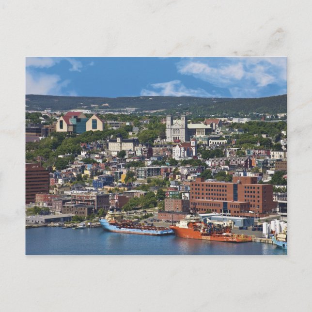 Cartão Postal St. John's, Newfoundland, Canada, the coastline (Frente)