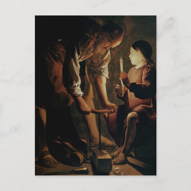 Cartão Postal St Joseph, carpinteiro (Frente)