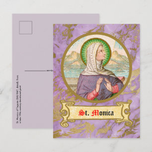 Cartão Postal St. Mônica de Tagaste (SAU 047; detalhe)