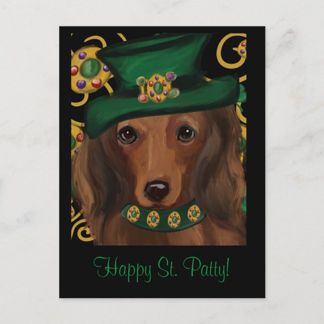 Cartão Postal St.Patty Doxie  (Frente)