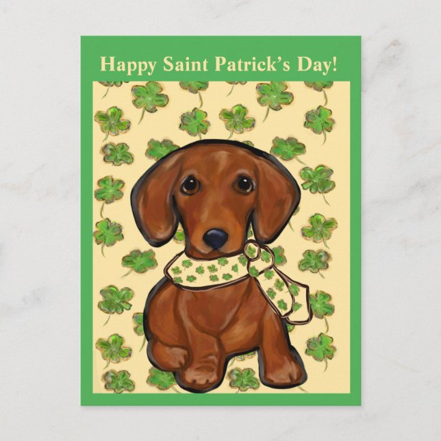 Cartão Postal St.Patty Doxie   (Frente)