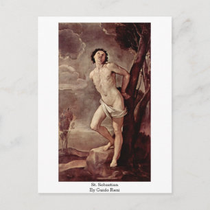 Cartão Postal St. Sebastião Por Guido Reni